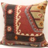 XL495 Vintage Turkish Kilim Cushion Covers