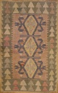 R4274 Vintage Turkish Kilim Rug