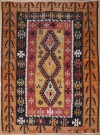 R8052 Vintage Turkish Kilim Rug