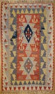 R8135 Vintage Turkish Kilim Rug