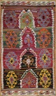 R7873 Vintage Turkish Konya Kilim Rugs