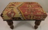 R4796 Antique Turkish Kilim Footstool