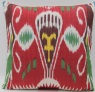 Red Silk Ikat Pillow Cushion Covers - i208